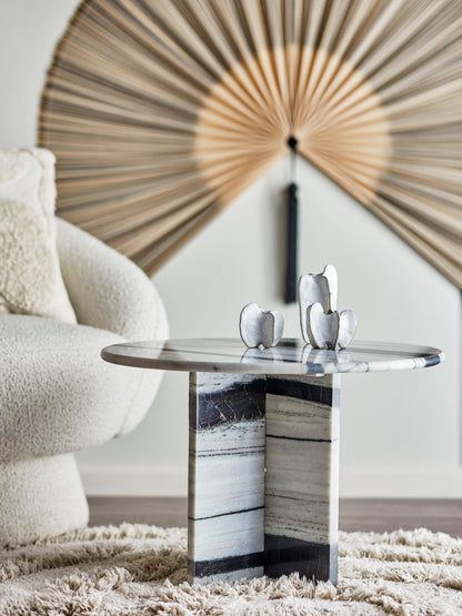 Rosito Coffee Table, White, Marble