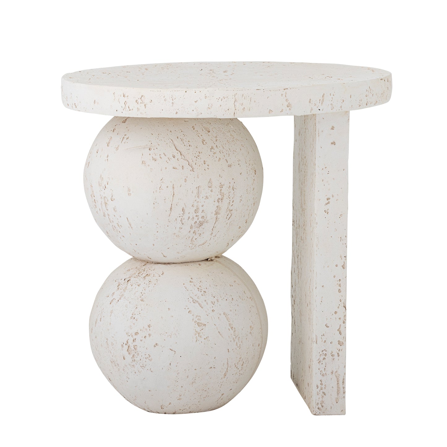 Tally Side Table, White, Resin