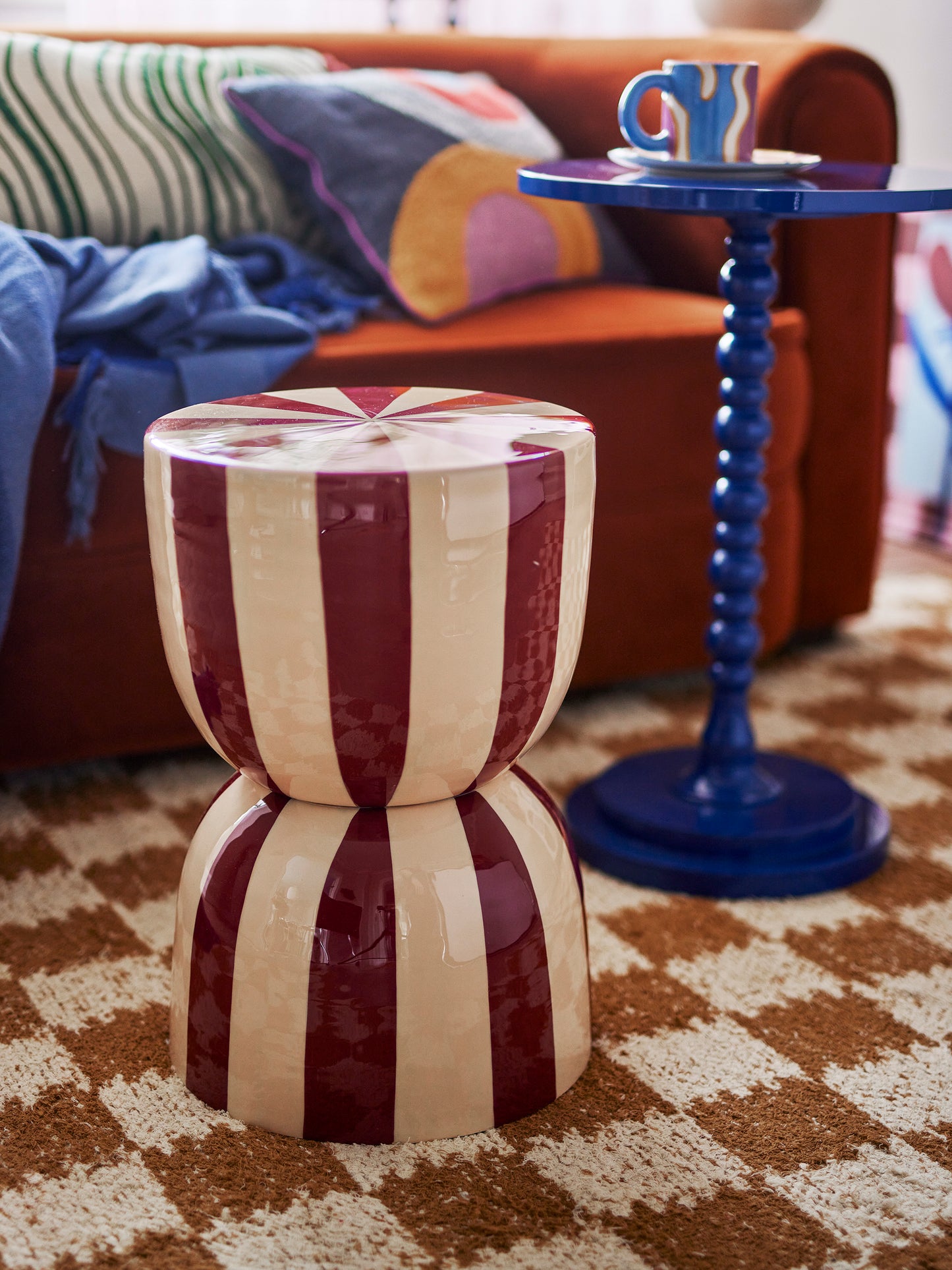 Vrea Side Table, Multi, Iron