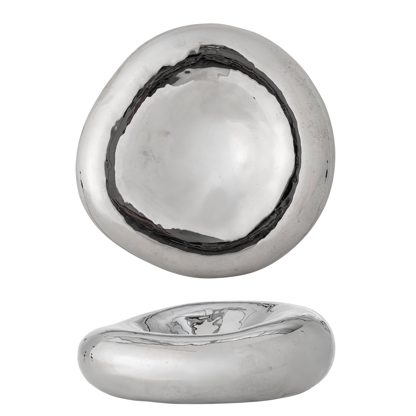 Shine Bowl, Silver, Stoneware