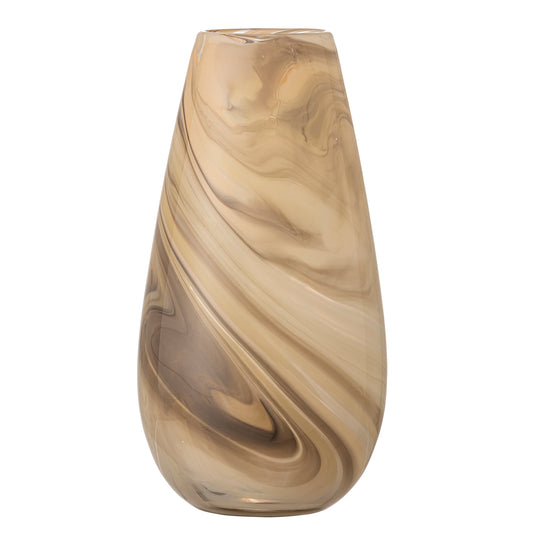 Algar Vase, Brown, Glass