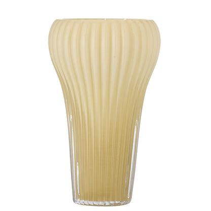 Averie Vase, Yellow, Glass