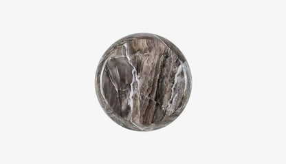 Axelle Small Side Table in Marble Effect & Gold Finish
