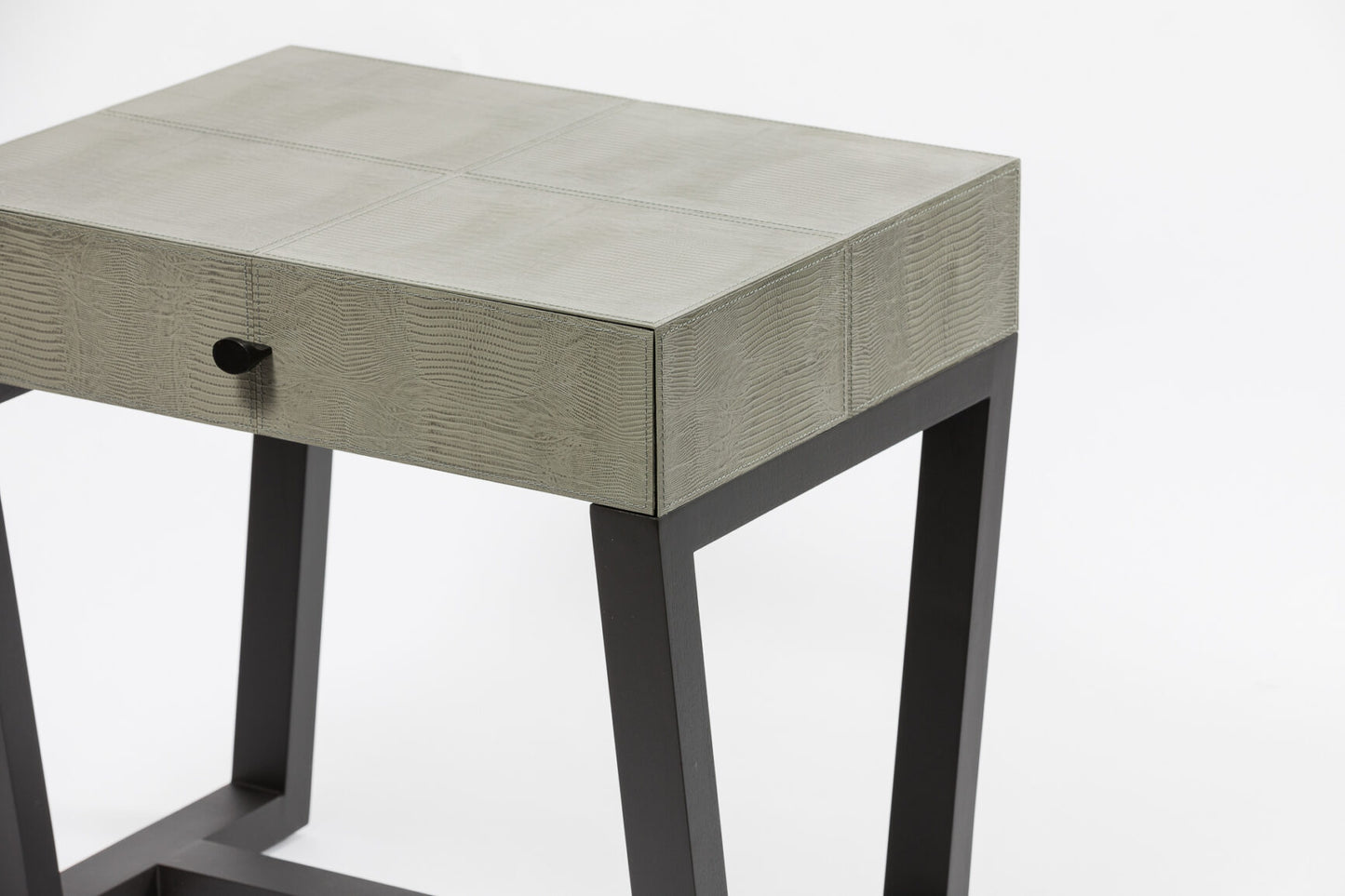 Slim Jim Side Table Lizard Leather 60cm