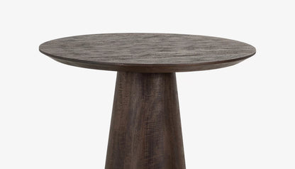 Willow 2 Seat Round Bistro Table in Dark Brown Mango Wood