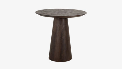 Willow 2 Seat Round Bistro Table in Dark Brown Mango Wood