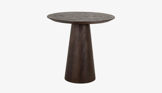 Willow 2 Seat Round Bistro Table in Dark Brown Mango Wood