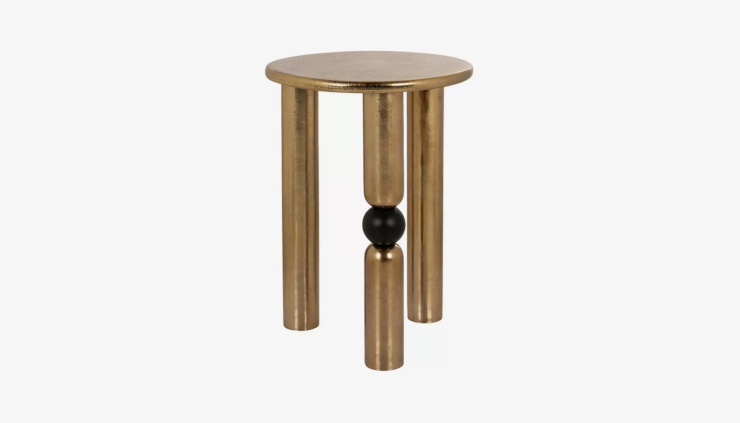 Marshall Side Table in Gold Finish