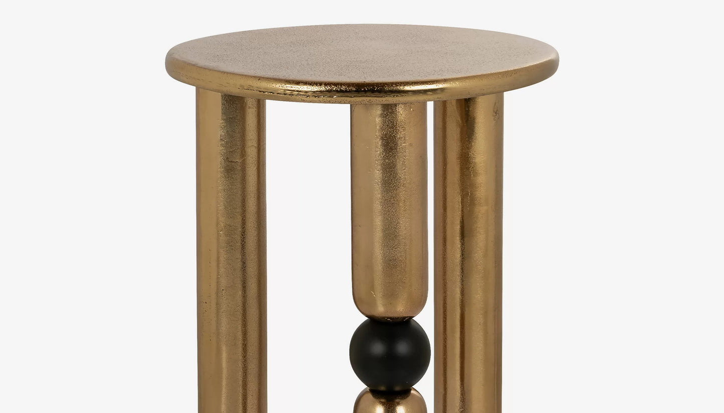 Marshall Side Table in Gold Finish