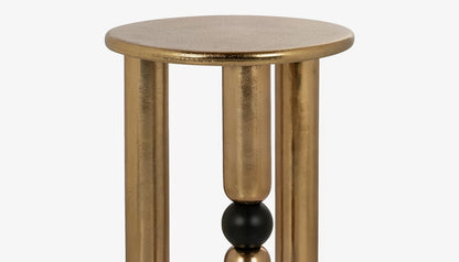 Marshall Side Table in Gold Finish