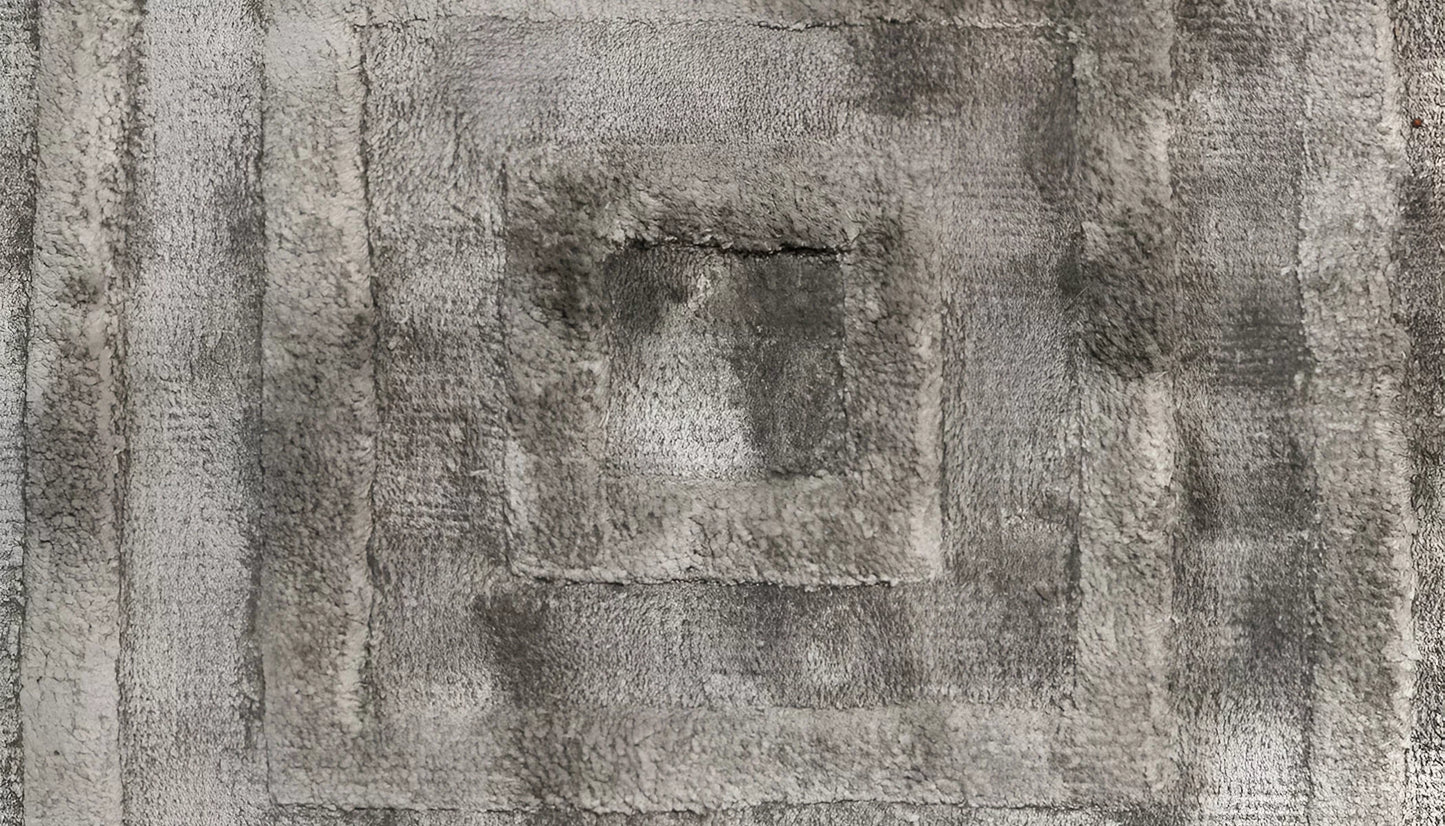 Iggy 200 X 300cm Patterned Rug in Anthracite Colour