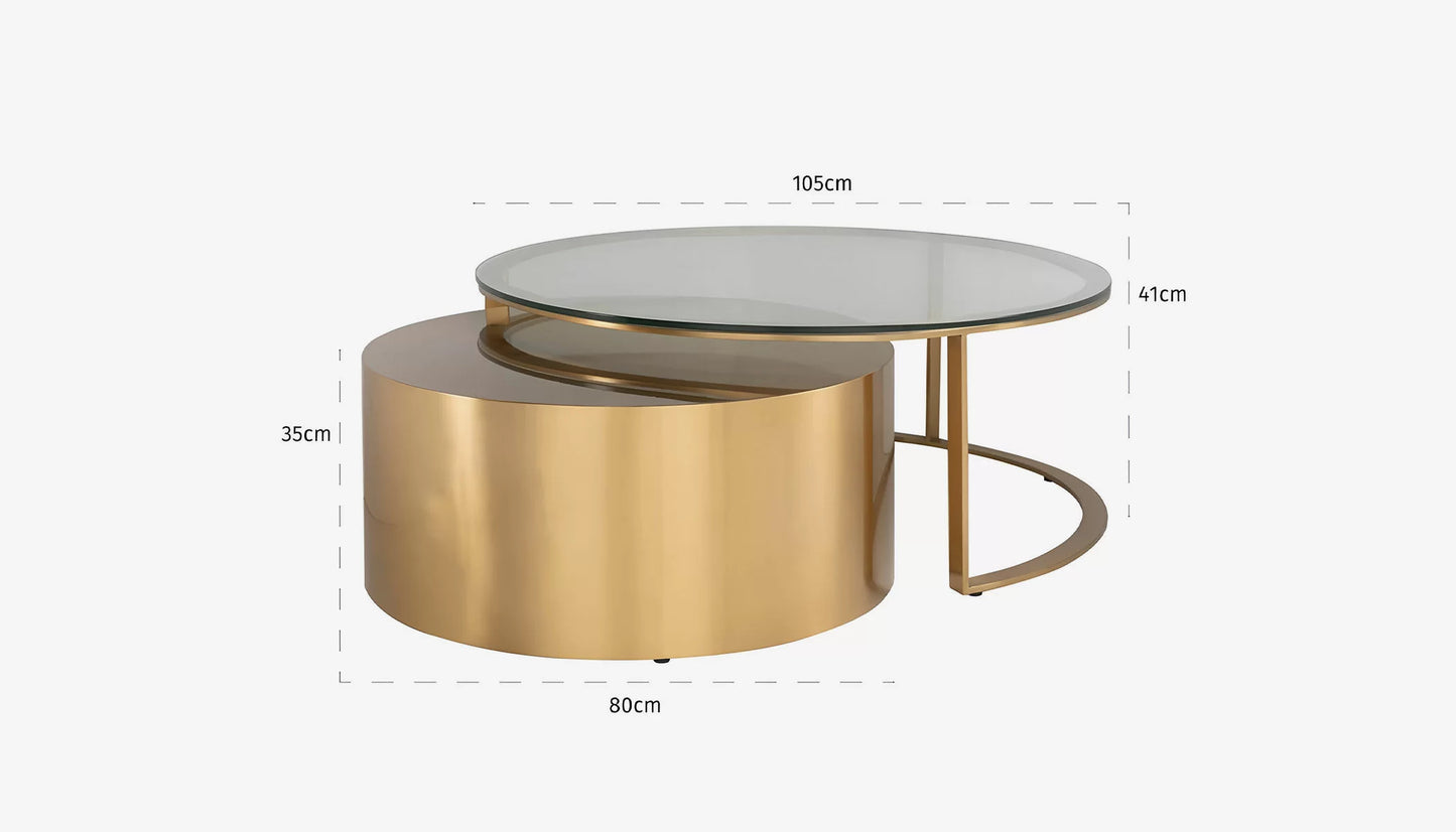 Orlan Set Of 2 Nesting Coffee Table