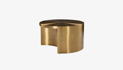 Big & Rich Set of 2 Coffee Table in Brushed Gold