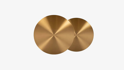 Big & Rich Set of 2 Coffee Table in Brushed Gold