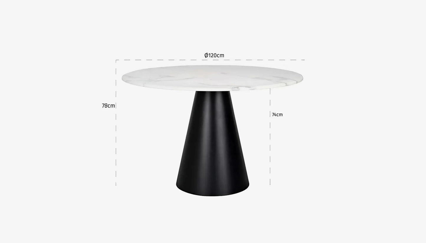 Degas 4-6 Seat Round Dining Table