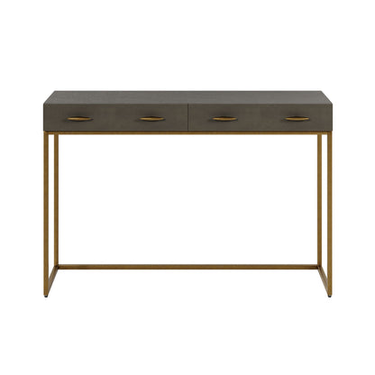 Hampton Console | Brown Shagreen