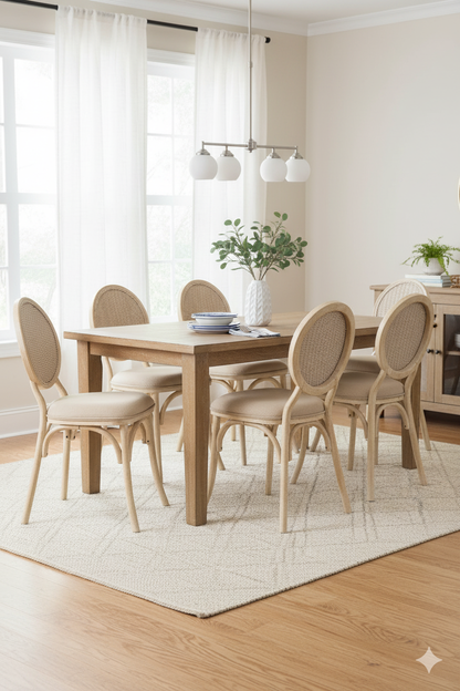 Cebu White Wash Elm Wood Dining Chair