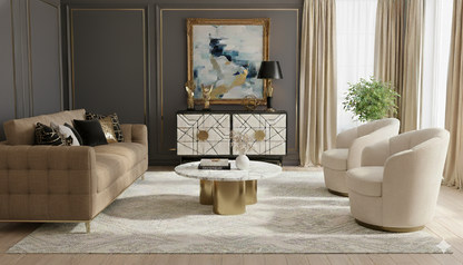 Novas Sideboard in Bone Front & Dark Mango Wood