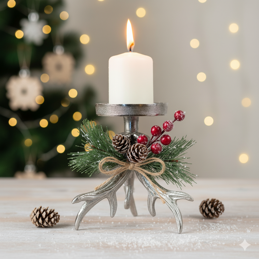 Candle Aluminum Pillar, 15cm