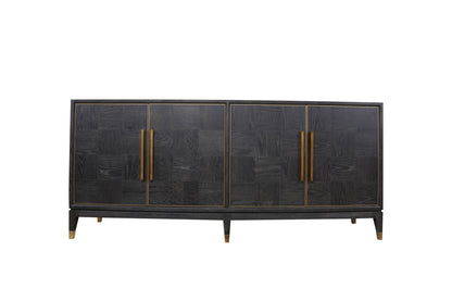 Renmin Cabinet 4 Door Carbon Oak