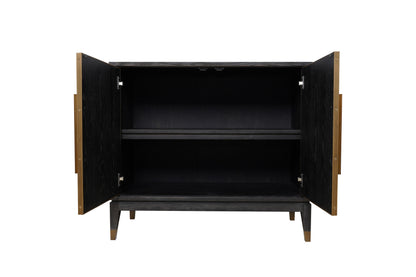Renmin Cabinet 2 Door Carbon Oak