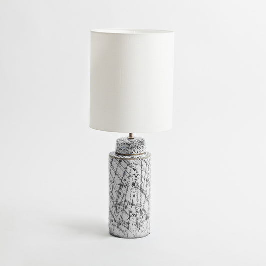 Speckle Ceramic Lamp Grey