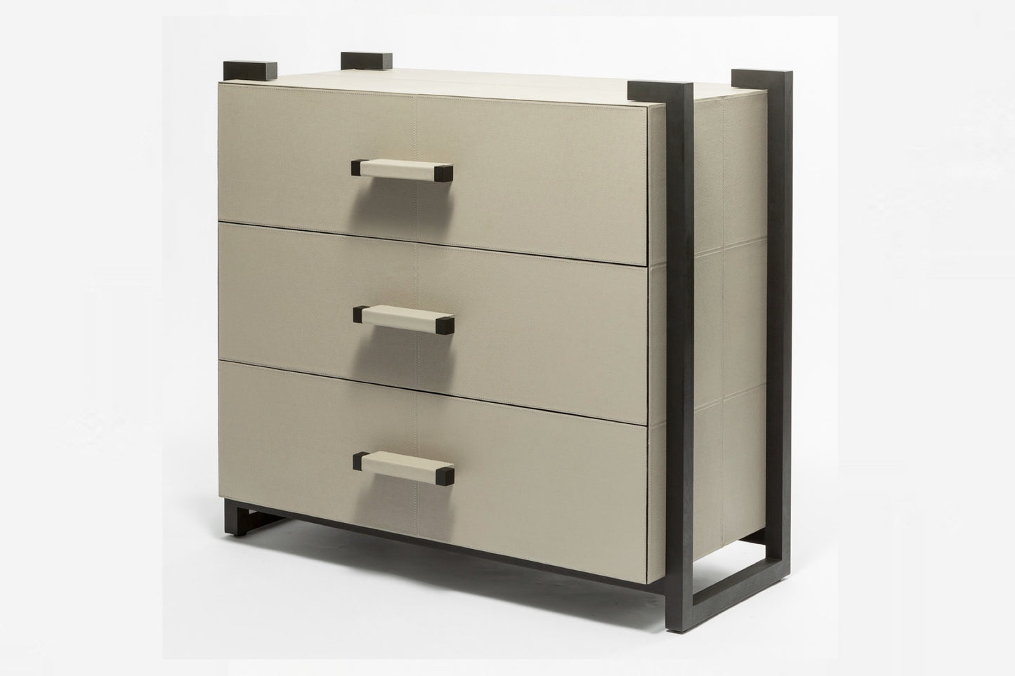Linea Nera Chest French Grey Leather