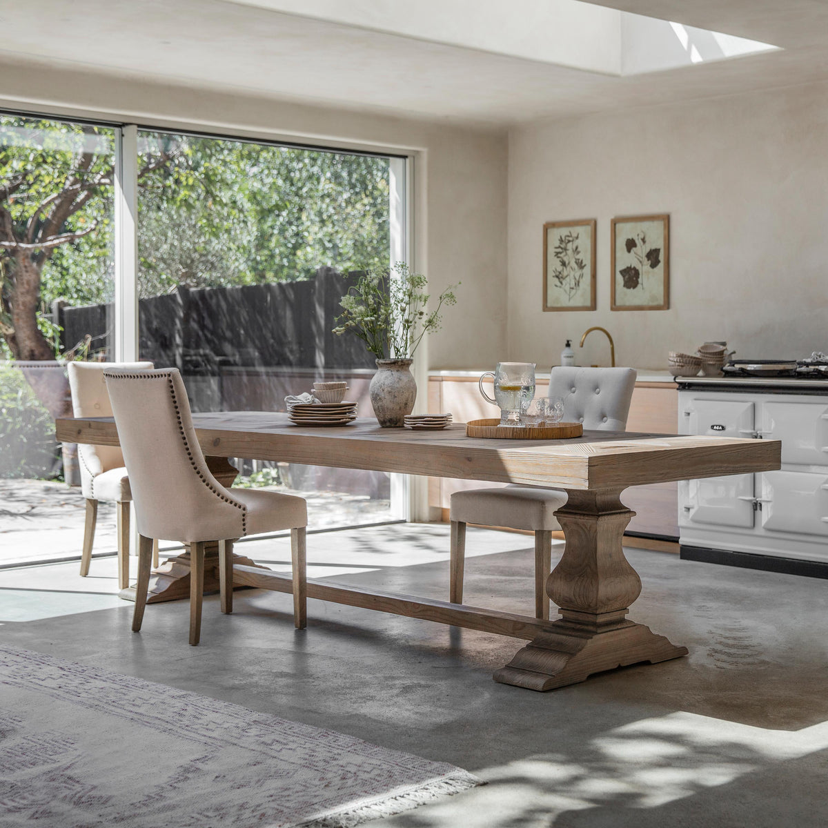Stanway XL Reclaimed Pine Dining Table — view 1