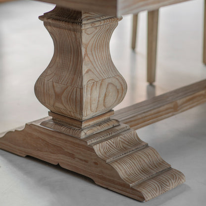 Stanway Large Reclaimed Pine Dining Table — view 2