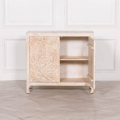 Ornate Wooden 2-Door Cupboard
