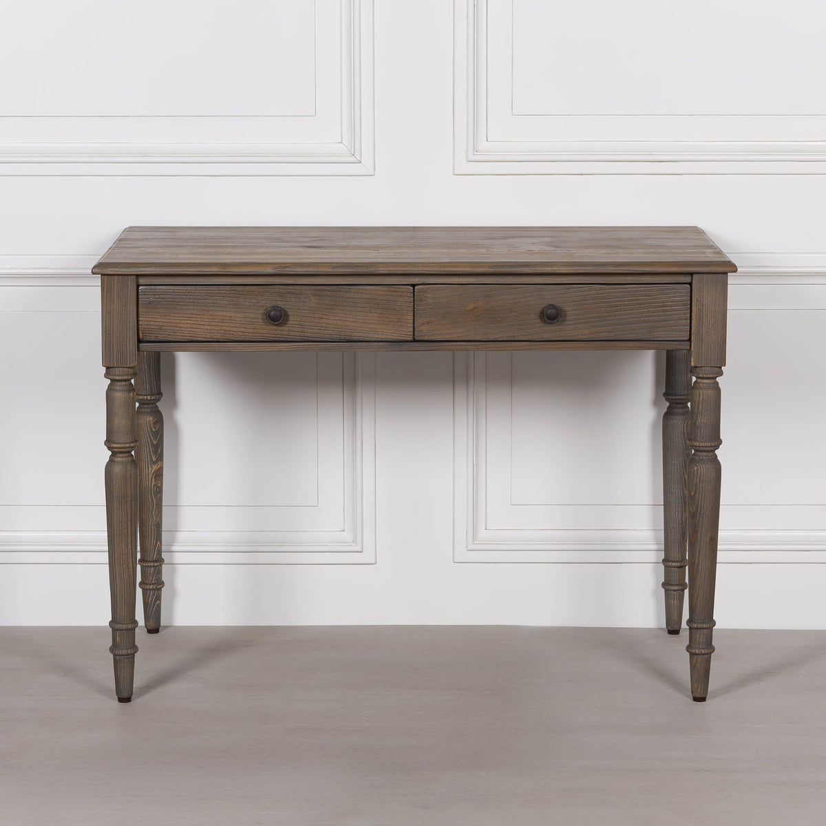 Rustic Pine Writing Desk Console