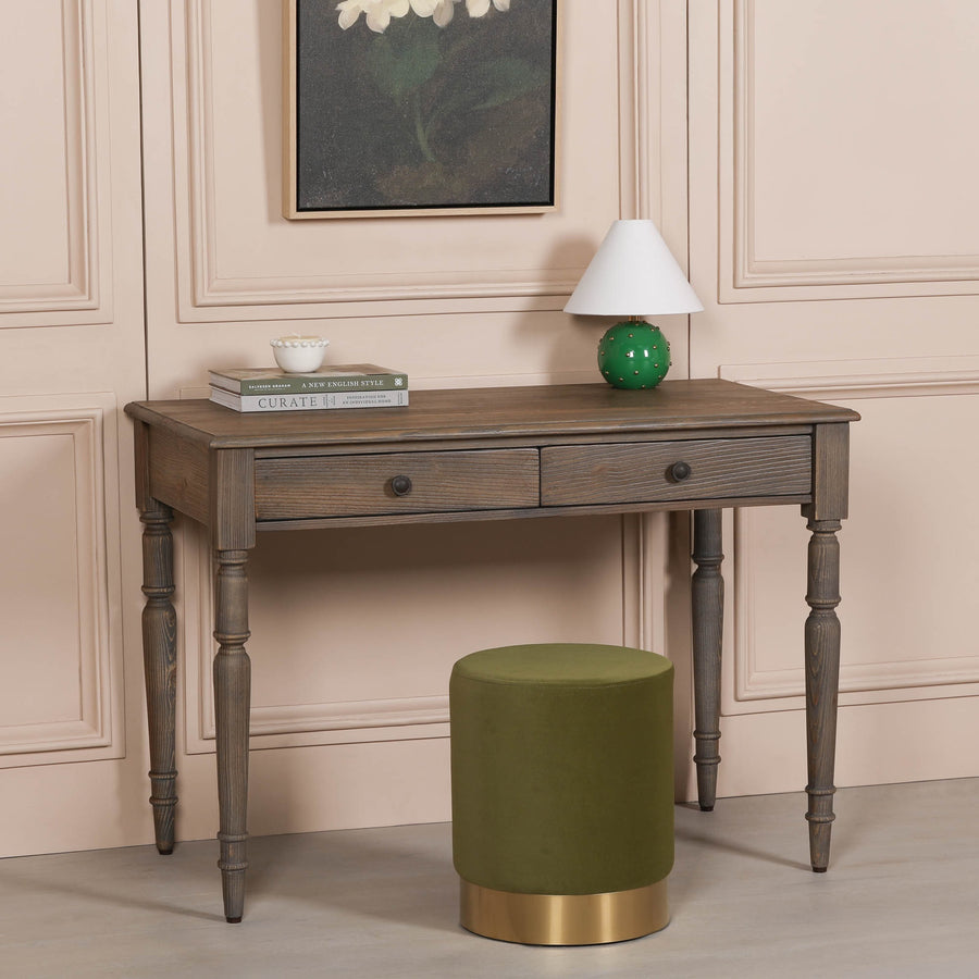 Rustic Pine Writing Desk Console