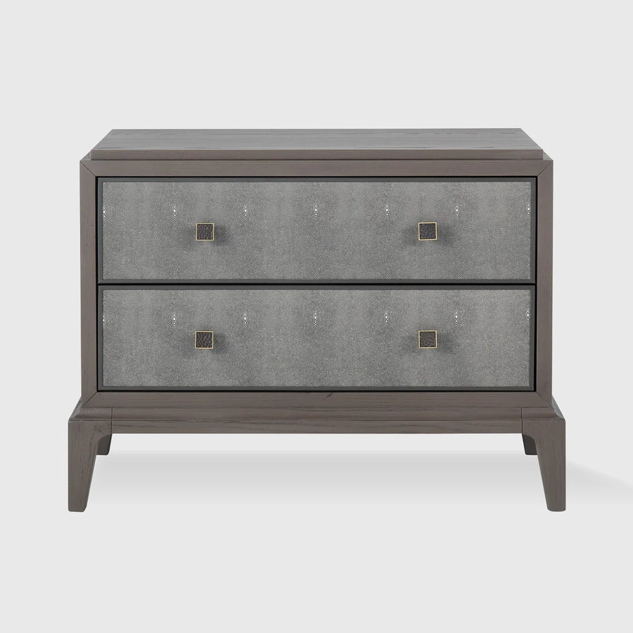 Astoria Nightstand Large Macchiato with Shagreen