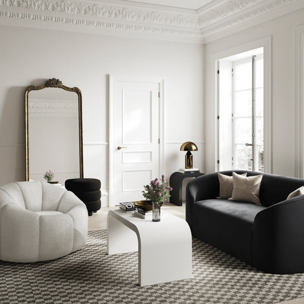 Nao Ivory Swivel Chair