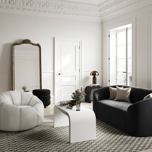 Nao Ivory Swivel Chair