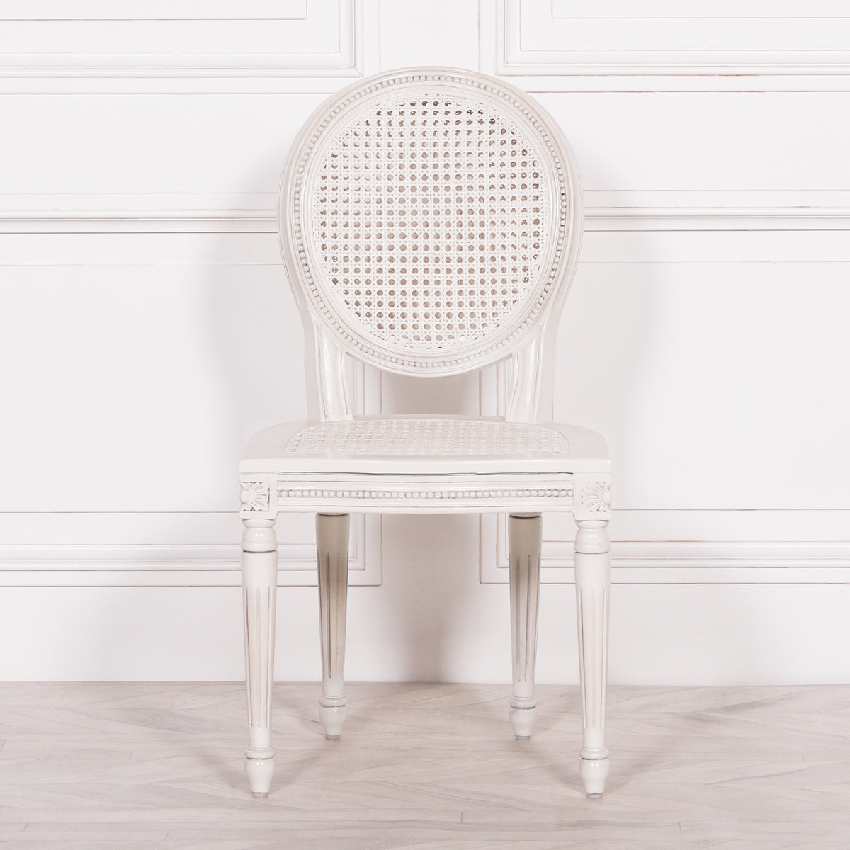 Off White Chateau Rattan Dining Chair