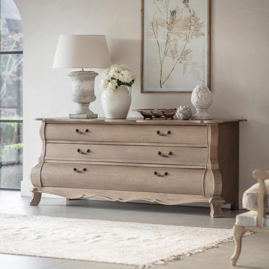 Ambersham Reclaimed Elm Large Chest of 3 Drawers — view 1