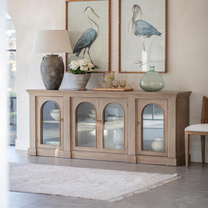 Ambersham Reclaimed Elm Display Sideboard — view 1