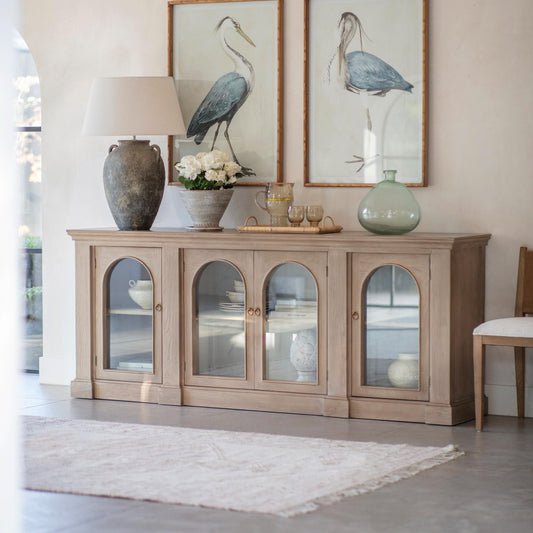 Ambersham Reclaimed Elm Display Sideboard — view 1