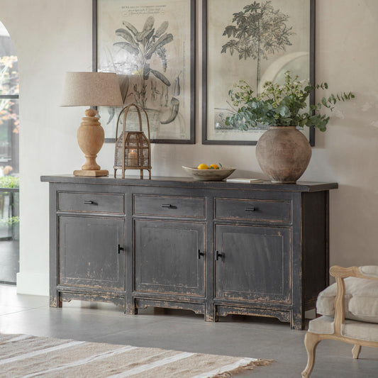 Loxwood Reclaimed Pine 3 Door Sideboard — view 1