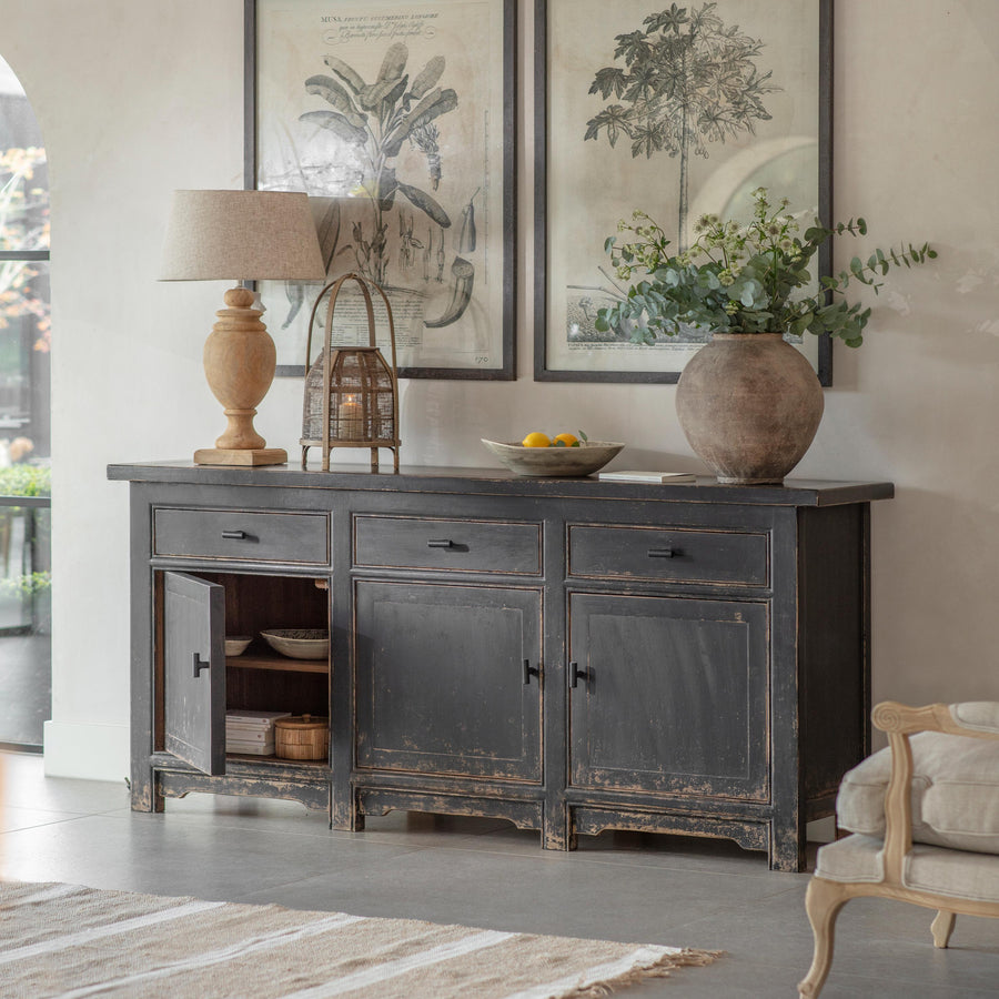 Loxwood Reclaimed Pine 3 Door Sideboard