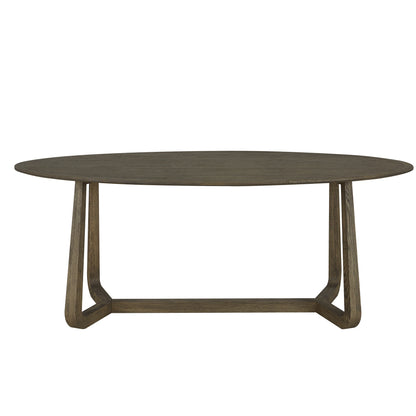 Renmin Oval Dining Table Grey Oak 200 cm