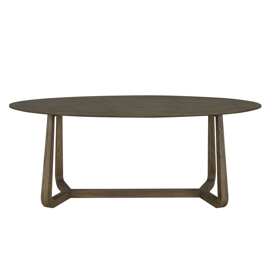 Renmin Oval Dining Table Grey Oak 200 cm