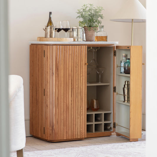 Lychwood Marble Top Drinks Cabinet — view 1