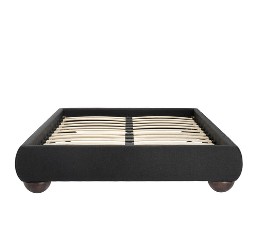 Soller Deep Charcoal Bed - Double