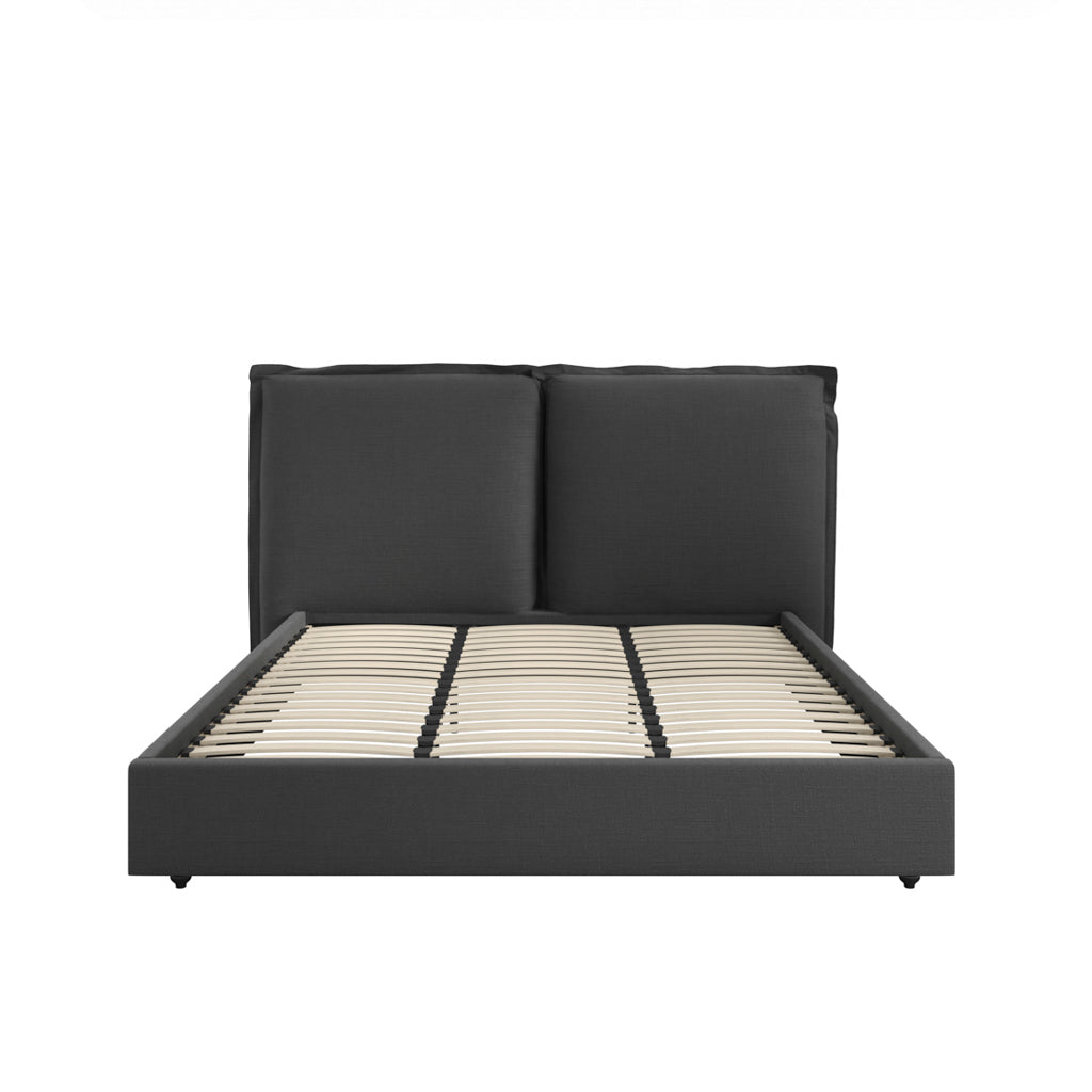 Sunday Deep Grey Bed - Super King