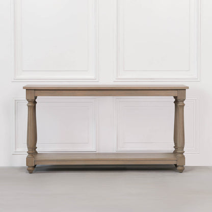 Rustic Wooden Farmhouse Console Table