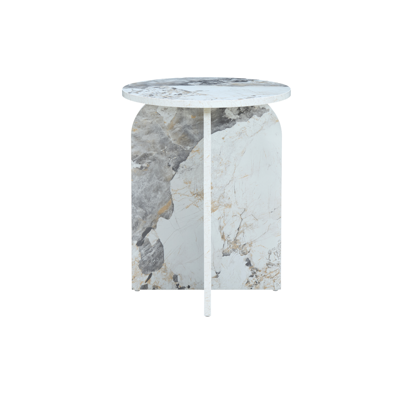 Arco Pandora Marble Effect Side Table