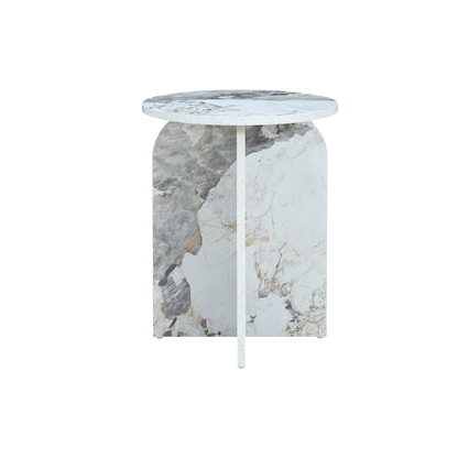 Arco Pandora Marble Effect Side Table