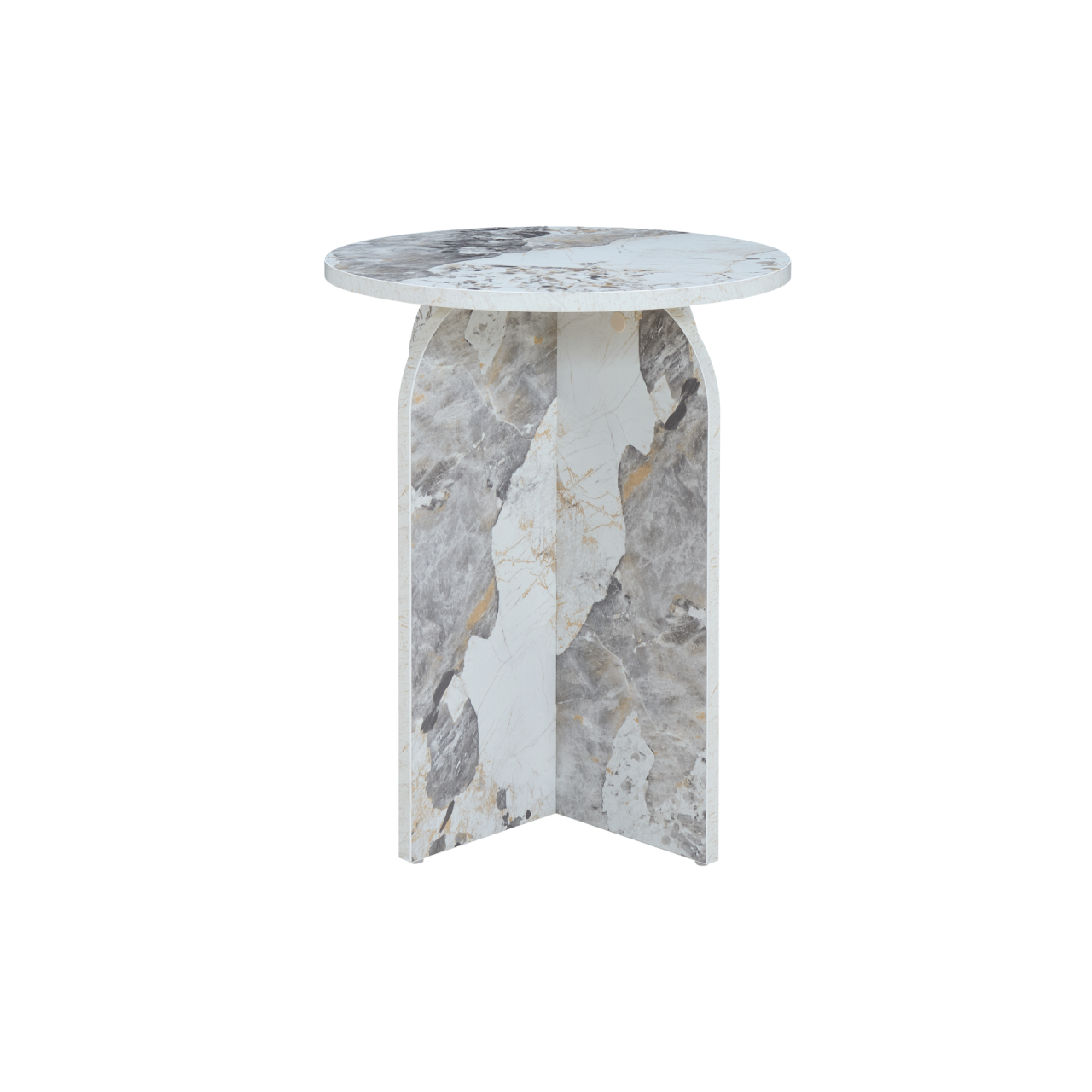 Arco Pandora Marble Effect Side Table